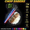 Chopsaber Lightsaber Chopsticks Light Up LED Reusable - 2 Pairs
