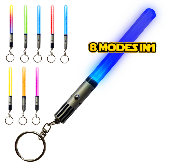 LIGHTSABER CHOPSTICKS LIGHT UP STAR WARS LED Glowing Light Saber Chop Sticks REUSABLE Sushi Lightup Sabers Removable Handle Dishwasher Safe GIFT BOX CARRY CASE 8 COLOR MODES & FREE KEYCHAIN!