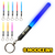 Saber Chops LIGHTSABER KEYCHAIN LIGHT UP LED STAR WARS Glowing Light Saber Key Chain -  8 COLOR MODES: Green, Blue, Red, Baby Blue, Pink, Yellow, White, Rainbow