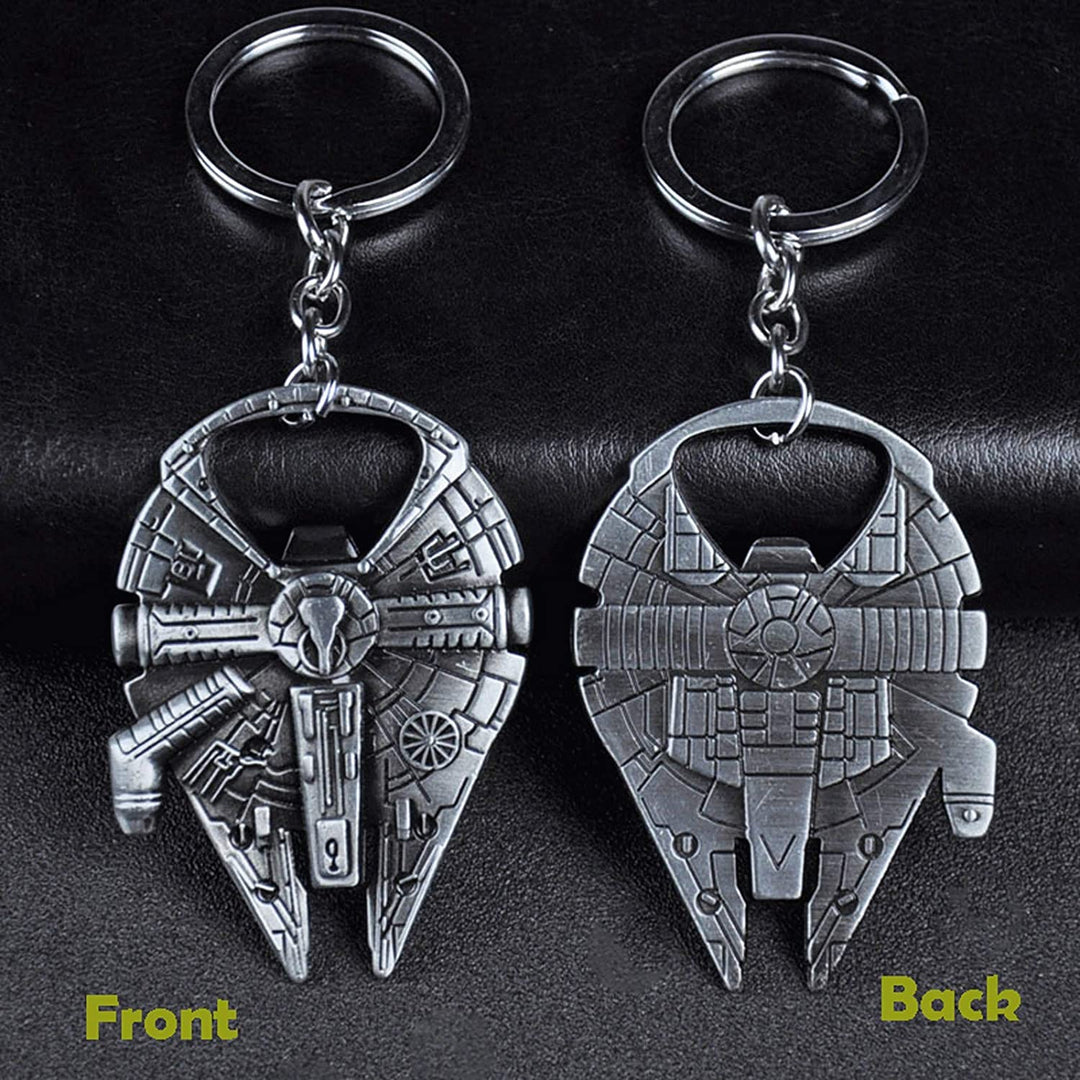 MELLENNIUM FALCON Keychain and Bottle Opener Decorative Metal