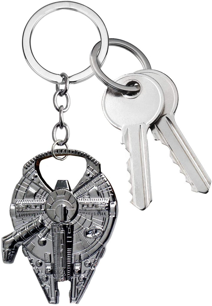 MELLENNIUM FALCON Keychain and Bottle Opener Decorative Metal