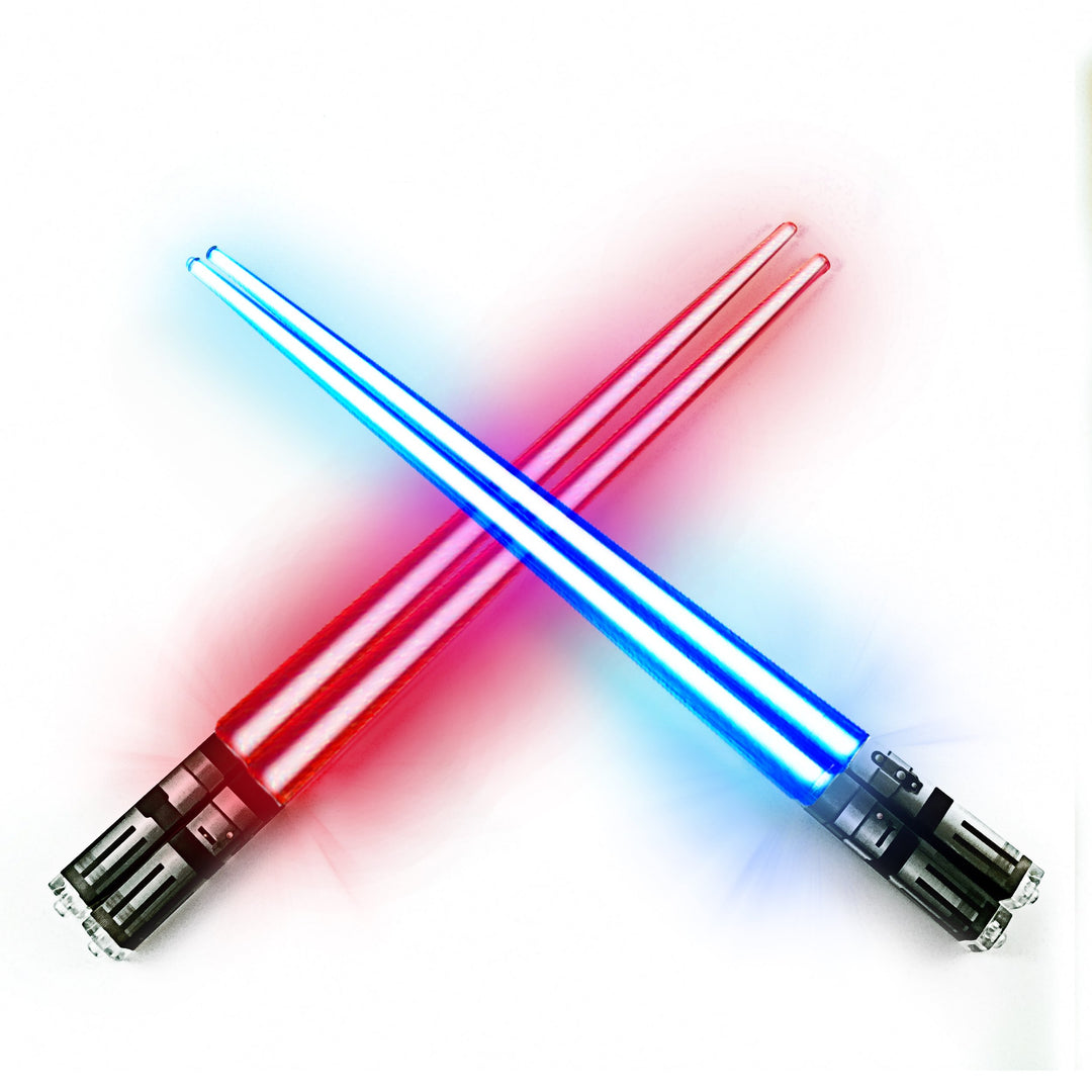 Chopsaber Lightsaber Chopsticks Light Up LED Reusable - 2 Pairs